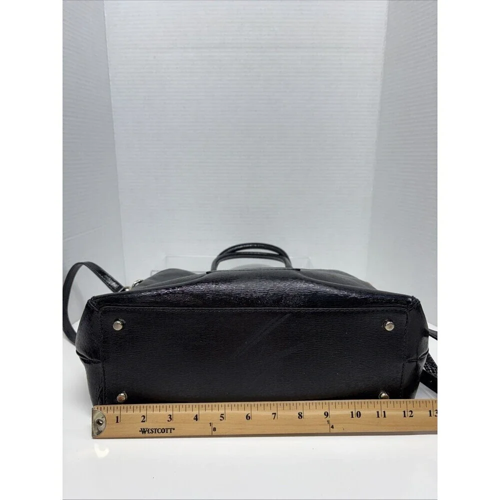 Kate Spade New York Cedar Street Margot Satchel Black Patent Leather crossbody